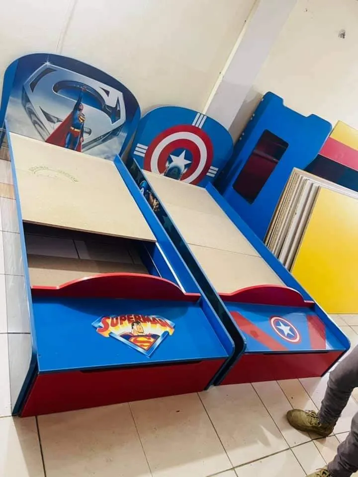 Pair of Superhero Single Beds