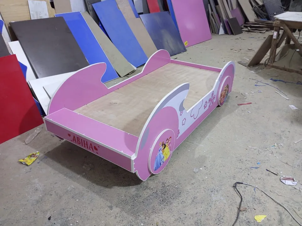 Pink Car-Style Bed Frame
