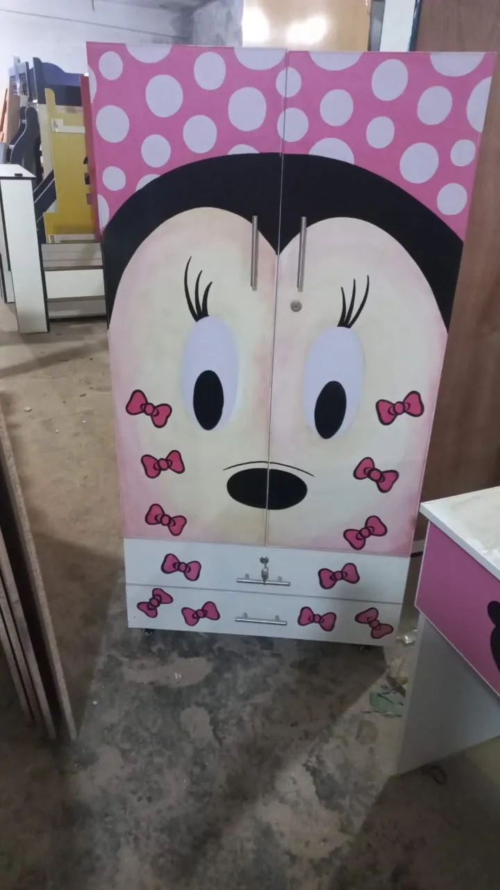 Wardrobe with Mouse-Face Print