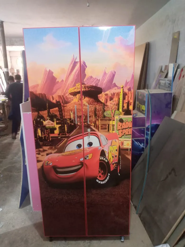 Wardrobe with Racing Car Print Doors